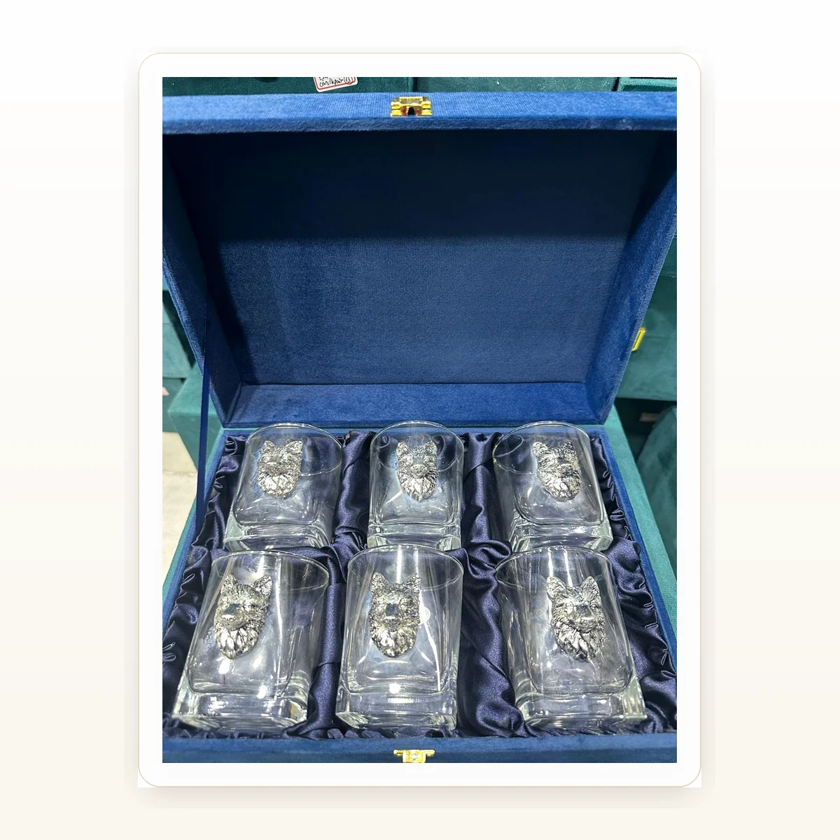 CRESTORA 999 Silver Plated Glass Set in Gift Box