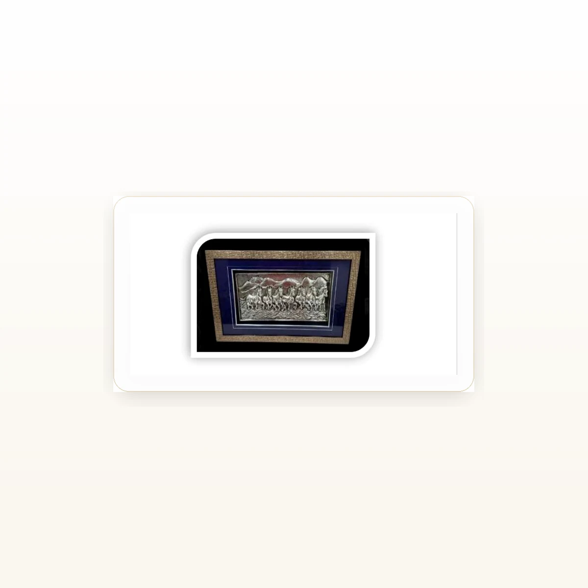 CRESTORA 999 Silver Plated Framed Decorative Gift Article