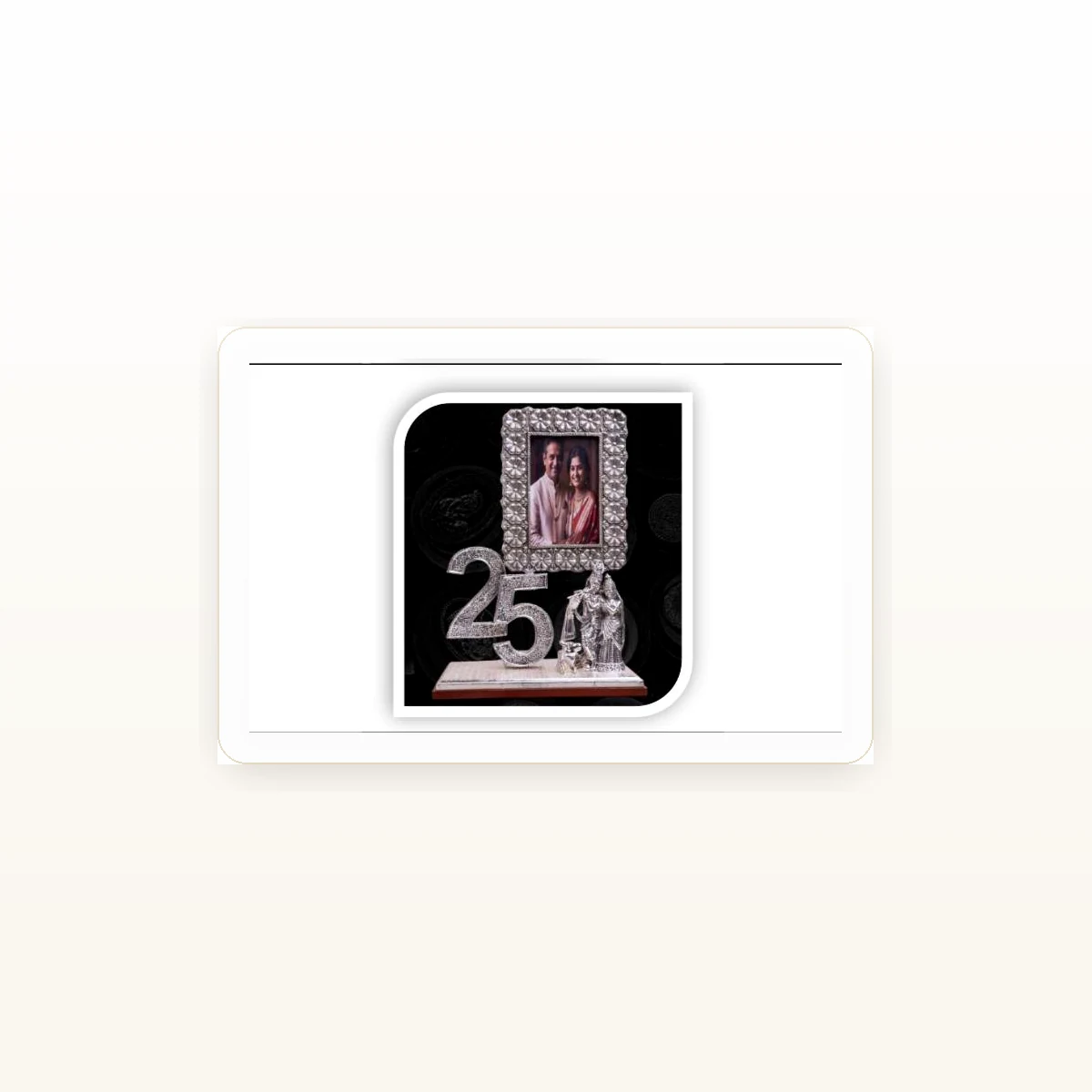 CRESTORA 999 Silver Plated Elegant Photo Frame